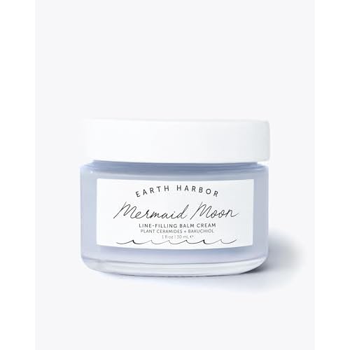 Earth Harbor Mermaid Moon Line-Filling Balm Cream - Vegan Night Treatment for Wrinkles and Hydration, with 20+ Actives - Deeply Restores and Nourishes Skin