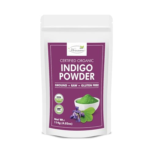Organic Indigo Hair Dye Powder - Natural Color 4oz
