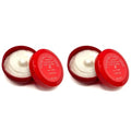 Twin Pack, TFS Ciotola Rossa Semi Soft Shaving Soap, Classic Almond Scent 125ml (4.2 oz), Made in Torino Italy since 1945, Creates a Luxurious Lather, For use with a Shave Brush