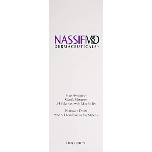 NassifMD Pure Hydration Facial Cleanser, Matcha Cleanser, Hydrating Face Cleanser with Matcha Hemp, Hydrating Cleanser