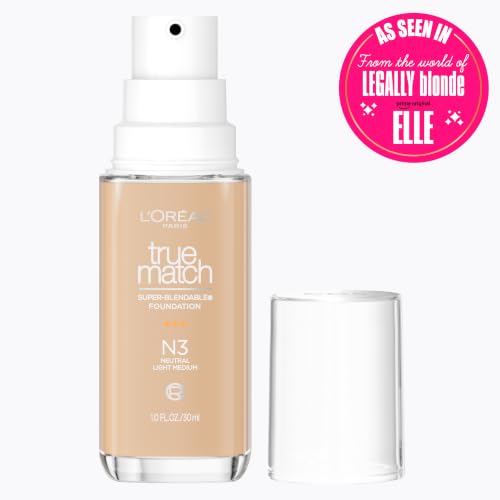L'Oreal Paris True Match Super-Blendable Foundation, N3 Light Medium