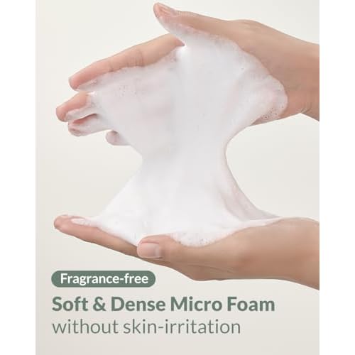 Heartleaf Low pH Deep Foam Cleanser - Gently Removes Sebum, Deep Cleans Pores - Contains 80% Houttuynia Cordata, Hyaluronic Acid, Soothes and Enhances Sensitive Skin, 5.29oz.