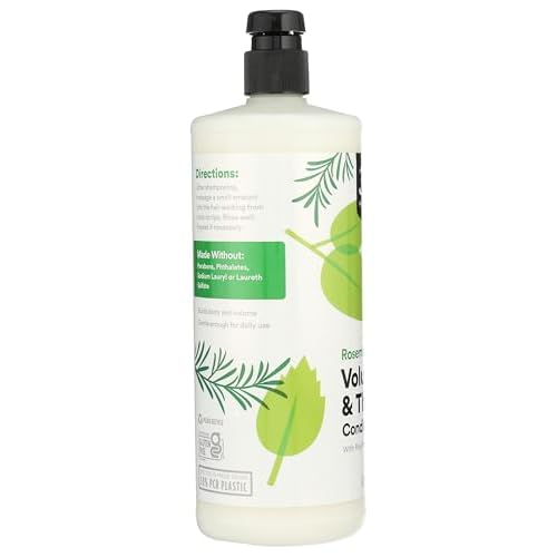 365 by Whole Foods Market, Volume & Thickness Conditioner with Rice Protein & Collagen, Rosemary Mint Scent, 32 Fl Oz