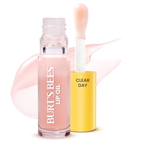 Burt's Bees Lip Oil Clear Day 0.15 oz - Hydrating Natural Lip Moisturizer