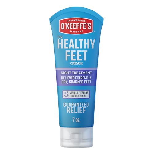 O'Keeffe's Healthy Feet Night Treatment Foot Cream for Dry Cracked Feet, 7 oz