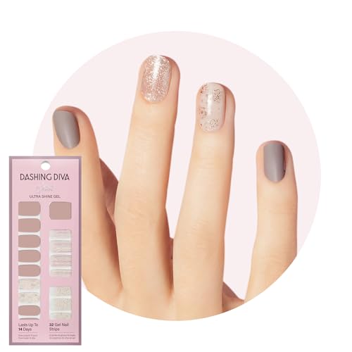 Dashing Diva Gloss Gel Nail Strips Set - Lavender Dreams (32 Wraps)