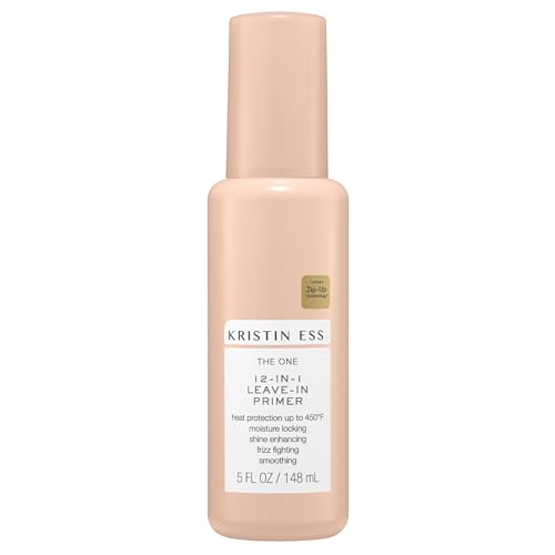 Kristin Ess 12-in-1 Leave-In Conditioner & Heat Protectant Spray ? Heat Protection 450¡ÆF, Anti-Frizz Detangler, Color Safe Heat Protectant for Blow Dry & Flat Iron, Dry Damaged Hair Repair