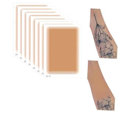 Lvnwrip 10 Pack Invisible Waterproof Tattoo Cover Patches for Dark Skin
