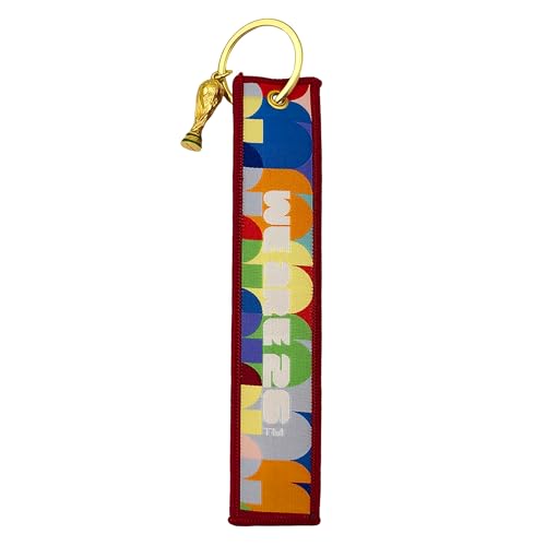 FIFA World Cup 2026 Embroidered Keychain with 3D Trophy