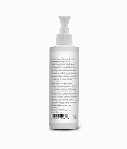 Biotone Advanced Therapy Massage Lotion 8 Oz Hypoallergenic, Fragrance-Free