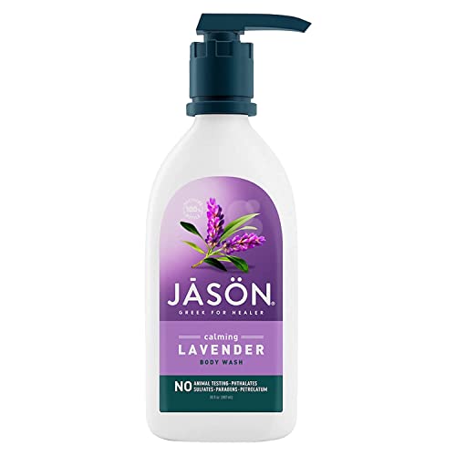 JASON Natural Body Wash & Shower Gel, Calming Lavender & Purifying Tea Tree, 30 Oz, 2-Pack