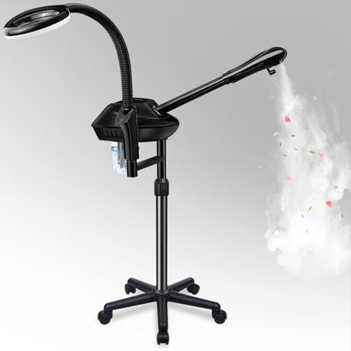 Professional Facial Steamer with 5X Magnifying Lamp