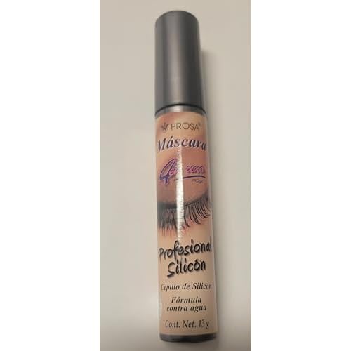 Prossa- 4 in 1 Profesional Silicon Mascara Cepillo de Silicon Formula Contra Agua Mascara for Long Lasting Volume and Length, Waterproof