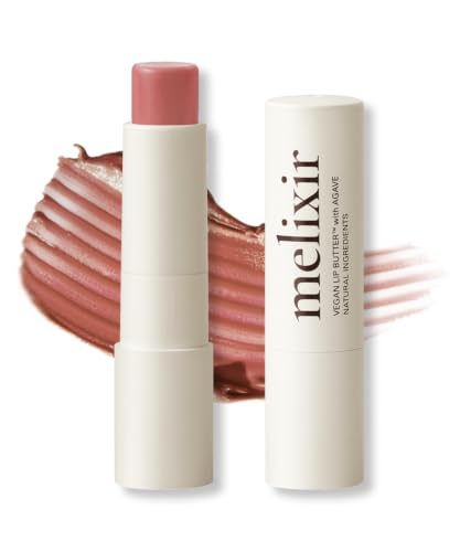 Melixir Vegan Lip Butter Nudy Rose Tinted Lip Balm for Dry Lips #2