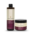 Linange Emergency Reconstruction Shampoo & Mask Set for Damaged Hair, 2 x 16.9 oz