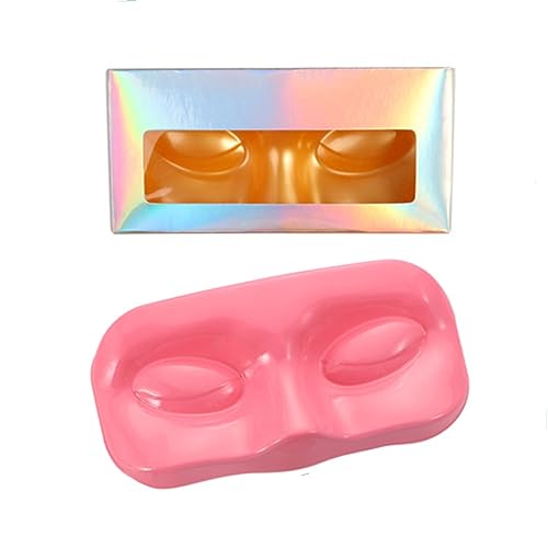 10Pcs False Eyelash Storage Trays - Face Shape Organizer