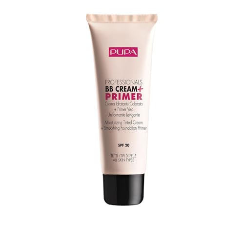 Pupa Milano Professionals BB Cream and SPF 20 Primer for Women, No. 002/Sand, 1.69 Ounce