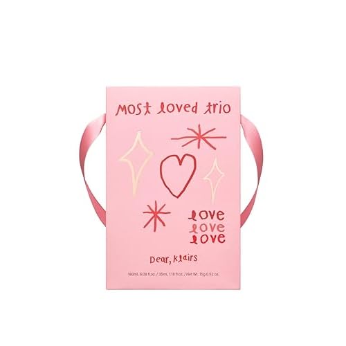 DearKlairs Most Loved Skincare Set - Unscented Toner, Vitamin Serum, E Mask | Korean Glass Skin Routine | Sensitive Skin-Friendly, Valentines Gifts for Women, Hydrating, Revitalizing