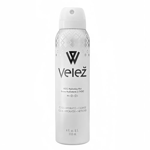Vele? HOCL Hydrating Face Mist, Gentle Facial Spray, Versatile Fusion of Hypochlorous Acid + Pure Water, Refreshes, Soothes & Cleans The Skin, 4 Fl Oz