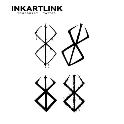 INKARTLINK Semi-Permanent Tattoo Sheets, Waterproof, Lasts 1-2 Weeks