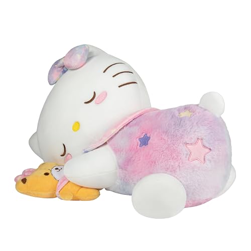 Hello Kitty 18-Inch Sleeping Plush with Tiny Chum - Soft & Snuggly