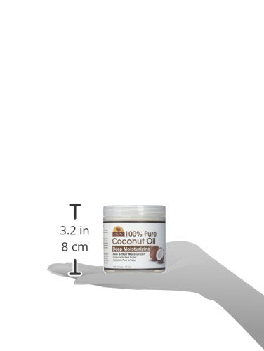 OKAY 100% Pure Coconut Oil Deep Moisturizing | Prevents Dryness & Flaking Of Skin | Softens Hair & Conditions Scalp | Great Moisturizer | For All Hair Textures And All Skin Types , 6 Ounce