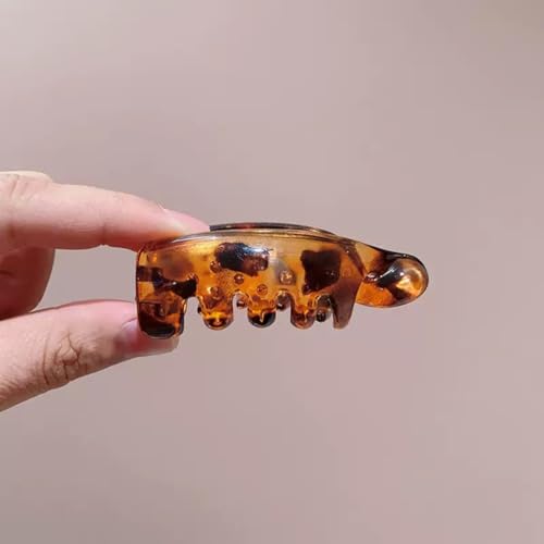 YIHONGYAN Small Banana Hair Clips - Matte Vintage Hair Claws, 4 Pcs