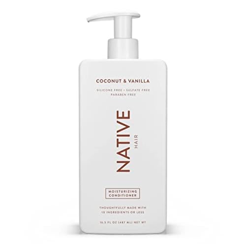 Native Coconut & Vanilla Moisturizing Vegan Conditioner, Clean, Sulfate, Paraben and Silicone Free - 16.5 fl oz