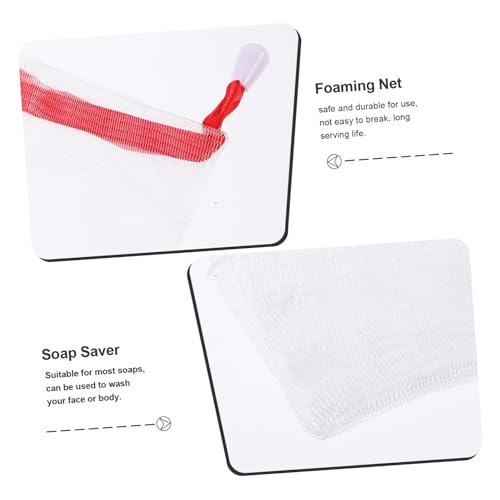 10-Pack Soap Foaming Pouch with Drawstring – Mesh Soap Saver