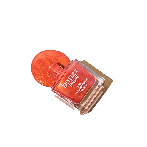 butter LONDON Patent Shine 10X Nail Lacquer, Helps Protect & Strengthen Nails, Gel-Like Finish & Chip-Resistant, 10-Free Formula, Vegan, Cruelty & Paraben Free, Empire Red