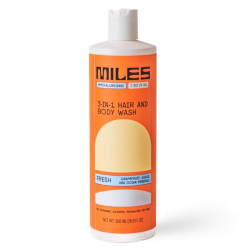 Miles 3-in-1 Body Wash - Fresh Scent - 16 oz