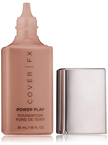 Cover FX Power Play Foundation: Full Coverage, Waterproof, Sweat-proof and Transfer-Proof Liquid Foundation For All Skin Types P110, 1.18 fl. oz.