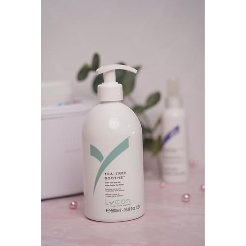 Lycon Tea Tree Soothe, Salon-Quality Post Wax Body Moisturizer with Tea Tree Oil, Rose and Chamomile, 16.9 oz