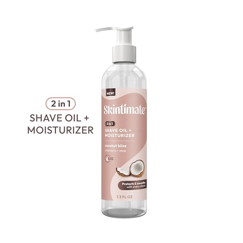 Shaving Oil & Moisturizer for Women - Coconut Bliss, 7.3 Fl Oz - Hydrating & Softening