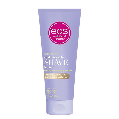 eos Cashmere Skin Collection Shave Butter- Vanilla Cashmere Scented, Non-Foaming Shave Cream, 7 fl oz