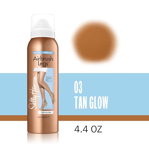 Sally Hansen Airbrush Legs Spray-On Leg makeup Tan Glow 4.4 fl oz - Transfer & Water Resistant