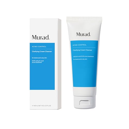 Murad Clarifying Cream Cleanser ? Gentle Salicylic Acid Face Wash for Acne-Prone and Sensitive Skin, Treats and Prevents Breakouts and Calms Irritation with Extra Hydration