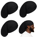 Unisex Dreadlock Sleep Cap Long Hair Head Wrap 4-Pack