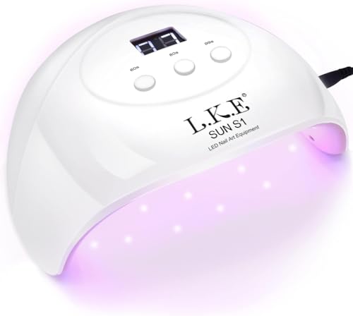 72W UV LED Nail Lamp Dryer for Gel Polish with Auto Sensor & LCD Display