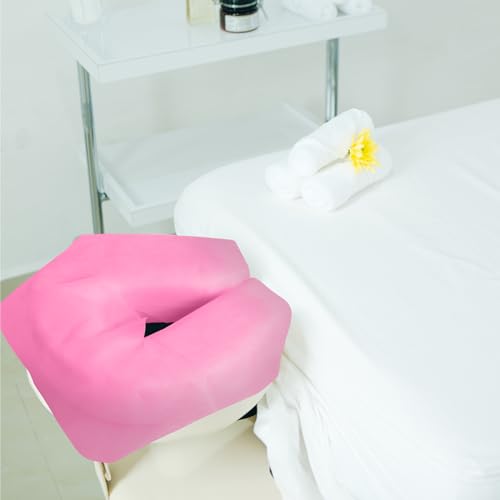 Disposable Face Cradle Covers for Massage Tables & Chairs - Pink, 200 pcs