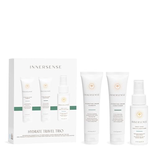 Innersense Organic Hair Trio | Hydrating Shampoo, Conditioner & Leave-In Set