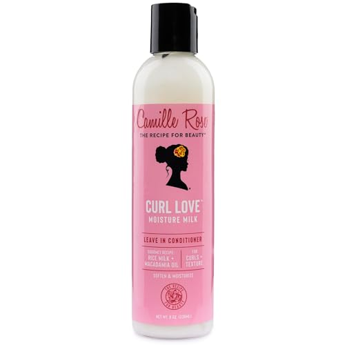 Camille Rose Leave-In Conditioner, Curl Love Moisture Milk ? Curly Hair Moisture, Detangler, Frizz Control, 8 Fl Oz
