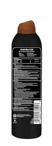 Australian Gold Continuous Spray Sunscreen SPF 15 with Bronzer, 6 oz