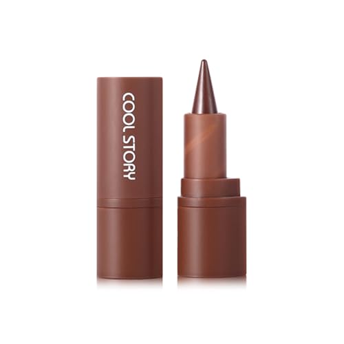COOL STORY Matte Lip Liner and Lipstick Crayon Shape And Tapered Tip for Perfect Contour and Gradient Effect Waterproof Eyeliner Lip Pencil 3-in-1 Makeup Lip Combo 5#