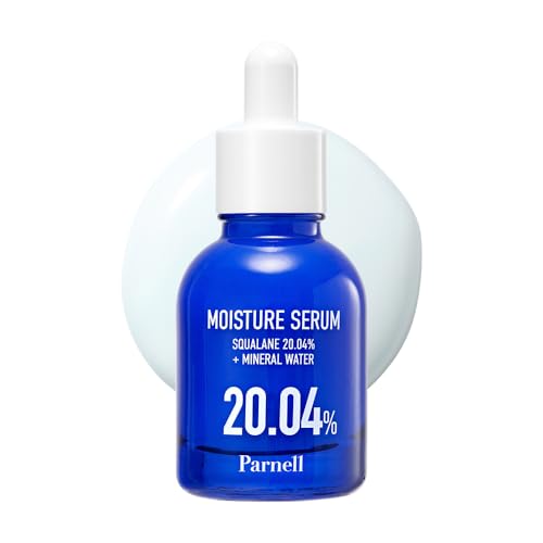 Parnell Squalane 20.04% Serum, Deep Hydrating Face Moisturizer, Mineral Water Barrier Serum for Dry & Sensitive Skin (1.01 fl.oz)