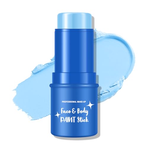 KYDA Blue Face Paint - Light Blue Body Paint Stick for Halloween, Corpse Bride Avatar Sally Cosplay SFX Makeup