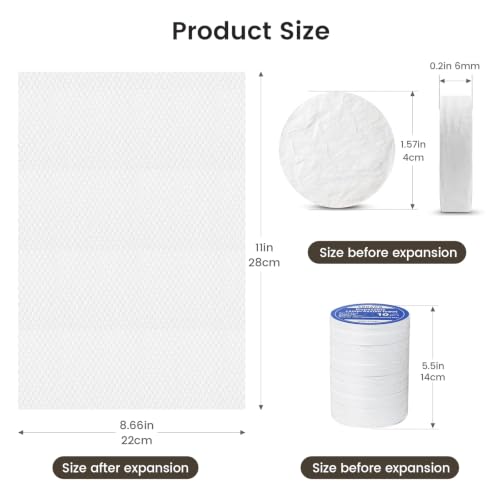 80 Disposable Compressed Towels for Warmer Machine