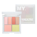My Magazine Eyeshadow Palette - Orange, Pink, and Lime Pearl tones, 5 Shadows, All-in-One Matte, Shimmer & Glitter Multi-Texture Palette for Chic Daily & Trendy Looks, 0.27oz