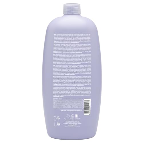 ALFAPARF MILANO Semi Di Lino Smoothing Sulfate Free Shampoo - Anti Frizz Hair Care & Cleansing Shampoo to Revitalize Dry Hair & Restore Shine