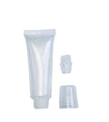 48pcs 8ml Clear Refillable Lip Balm Tubes with Soft Caps